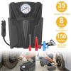 Car Tire Air Pump Portable Air Compressor Pump DC 12V Car Tire Inflator Pump For Bicycle Motorcycle w/ Pointer