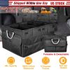 Car Trunk Organizer Collapsible Multi-Compartments Storage Cargo Box/ Cover Nonslip Bottom