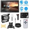 7In Screen Backup Camera System Vehicle Rear View Monitor Kit IP67 Waterproof Car Parking Reverse System with Night Vision for Car Trunk Van SUV