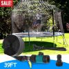 Kids Trampoline Sprinkler Outdoor Water Park Sprinkler for Kids Outdoor Water Game Toys for Backyard Boys Girls Summer Fun (39ft)