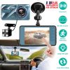 720P Dual Dash Cam Car Camera Recorder Looping Recording Car DVR Driving Vehicle Recorder with Motion Detection Light