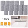 10Pcs Microfiber Mop Pads Reusable Washable Cloth Mop Flat Replacements Head 12.2x4.9in for Wet/Dry Floor Cleaning