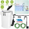 3-Stage External Canister Filter for Aquarium Fish Tank with 600L/H Flow Rate 35.4in Max Height 6W Easy Installation Silent