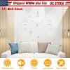 DIY Wall Clock 3D Mirror Surface Sticker Modern Art Wall Clock Home Office Decors Big Number Watch