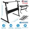 Electronic Piano Keyboard Stand Z-Style Adjustable Height Music Keyboard Stand Rack Iron