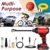 150PSI Cordless Car Tire Pump 6000mAh Rechargeable Tire Inflator 12V Portable Electric Air Compressor with LED Light for Car Bike Motorcycle Ball