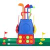 Toddler Golf Clubs Set Kids Golf Kits Toddler Golf Ball Game Play Set Golf Game with 4 Golf Sticks 8 Golf Balls 2 Golf Holes 1 Golf Mat for 3-6 Year O