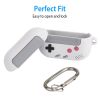 Silicone Protective Case Fit for Airpod Pro Full Protective Cover Shock-Absorbing Soft Silicone Case w/ Carabiner