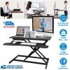 Height Adjustable Standing Desk Converter Workstation Sit Stand Dual Monitor Laptop Desk Riser Tabletop