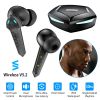 Wireless V5.2 Gaming Earbuds IPX4 Waterproof Touch Control Earphones with Mic 65ms Latency 13mm Driver 25H Play Time TWS Charging Case