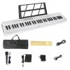 61Keys Foldable Electronic Piano Keyboard With Micro Audio Sustain Pedal Music Stand Storage Bag Portable Wireless MiDi Connection Keyboard For Beginn