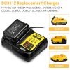 Rapid Charger Replacement Fit for Dewalt 10.8-20V Battery DCB107 DCB101 DCB200 DCB205