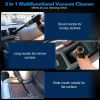 3 In 1 Cordless Handheld Vacuum Cleaner with Searchlight 120W 9000PA Portable Foldable Rechargeable Vacuum Car Home Duster with Brush Nozzle Long Nozz