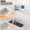 Silicone Faucet Mat Kitchen Sink Splash Guard Drain Mat Drying Pad Kitchen Mat Bathroom Drip Catcher