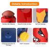 Rocket Sprinkler Launcher Outdoor Water Sprinkler Flying Splashing Fun Toys Summer Water Toy 360° Rotation for 3+ Years Old Boys Girls for Yard Pool G