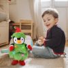 Electric Dancing Singing Plush Toy Twisting Penguin Toy Talking Interactive Mimicking Funny Songs Wiggly Dance Kid Christmas Gift