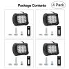 4 PCS 4” 18W Dual Row LED Waterproof Spot Light Pod Cube Light
