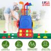 Toddler Golf Clubs Set Kids Golf Kits Toddler Golf Ball Game Play Set Golf Game with 4 Golf Sticks 8 Golf Balls 2 Golf Holes 1 Golf Mat for 3-6 Year O