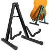 Guitar Stand A Frame Foldable Guitar Holder Portable Mount For Acoustic Electric Classical Guitars Violin Ukulele Bass Banjo