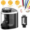 Electric Pencil Sharpener Auto Manual Pencil Sharpener Pencil Sharpener Battery Powered Pencil Sharpener Portable Pencil Sharpener for Wood Graphite