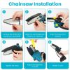 4 in 1 Cordless Pruning Shear and Electric Chainsaw With Max 5.5FT Extension Poles 4”/6” Pole Saw SK5 Blade Brushless Pruning Shear With 2Pcs 2.0Ah Ba