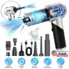 Cordless Car Vacuum Cleaner Portable Handheld Vacuum With 20000PA Suction Brushless Motor 3 Suction Levels Type-C Rechargeable Compressed Air Duster B