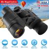 Portable HD Binoculars with FMC Lens Low Light Night Vision Telescope for Bird Watching Hunting Sports Events Concerts Adventure w/ Shoulder Strap Bag