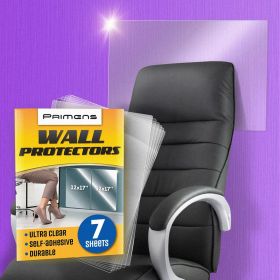 Wall Protector Sheets for Painted Wall Clear Plastic Adhesive Film Stickers for Kitchen and Office from Oil Backsplash Trash Chair Back Furniture