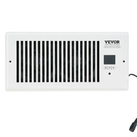 VEVOR Register Booster Fan, Quiet Vent Booster Fan Fits 4' x 10' Register Holes, with Remote Control and Thermostat Control