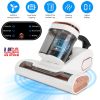16000PA Double-Cup Bed Vacuum Cleaner 500W Mattress Handheld Vacuum Dust Mites Remover with Heating Function for Bed Sofa Rug