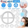 10Pcs 3D Mask Bracket Comfortable Breathing Mouth Mask Inner Support Frame Washable Reusable Mask Holder Stand