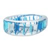 90×60×20” Inflatable Swimming Pool Blow Up Family Pool For Kids Foldable Swim Ball Pool Center w/ Velvet Bottom Water Drain Plug For Indoor Backyard B