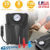 Car Tire Air Pump Portable Air Compressor Pump DC 12V Car Tire Inflator Pump For Bicycle Motorcycle w/ Pointer