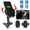 360° Rotation Car Phone Mount 3.1A Dual USB Cigarette Lighter Phone Holder Universal