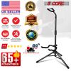 5 Core Guitar Stand Floor Adjustable Heavy Duty Tripod Acoustic Electric Bass Cello Upright Folding Stands w Neck Holder For On Stage Studio - GSH HD