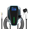 Level 2 Electric Vehicle Charger EV Wall Charger Car Charging Station with 2 Swipecards Digital Display Gun Locking for Home Garage
