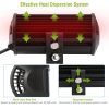 7" LED Light Bar 120W 12000LM LED Work Light Pods Offroad Driving Lights IP67 Waterproof Fog Light Spot Flood Beam for Jeep Trailer Truck Bus Boat