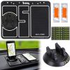 Non-slip Car Phone Mat 4 In1 Dashboard 360° Rotatable Phone Holder Pad with Aroma Parking Number Plate Glow In Dark