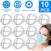 10Pcs 3D Mask Bracket Comfortable Breathing Mouth Mask Inner Support Frame Washable Reusable Mask Holder Stand