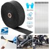 2" 50FT Exhaust Heat Wrap Fiberglass Manifold Header Pipe Heat Wrap w/12 x Locking Ties