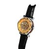 Gold Dial Skeleton Mechanical Watch