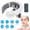 8 Head EMS Neck Massager with Heat Cordless Cervical Neck Massager EMS Neck Massager with 6 Modes 15 Intensity Levels Remote Control