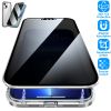 Privacy Magnetic Phone Case 360° Full Protection Anti Spy Phone Cover Double Sided Tempered Glass Magnet Absorption Fit for IOS Phone 12
