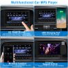 7In Universal Wireless Car MP5 Player 1080P Video Player Stereo Audio FM Radio Aux/USB Input with Rear View Camera Remote Control
