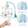 Baby Musical Crib Bed Bell Rotating Mobile Star Projection Nursery Light Baby Rattle Toy w/ Music Box Remote Control