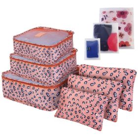 9Pcs Clothes Storage Bags Water-Resistant Travel Luggage Organizer Clothing Packing Cubes for Blouse Hosiery Stocking Underwear (Option: 9PcsClothesStorageBag Leopard)