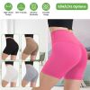 Women\'s High Waist Biker Shorts Tummy Control Pants Athletic Leggings Spandex Booty Shorts with 6.3In Inseam No Front Seam for Workout Yoga Running V