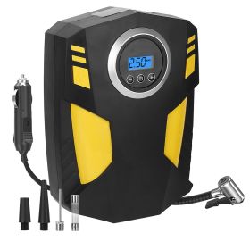 Portable Car Tire Inflator DC 12V Digital Car Air Pump Compressor Electric Air Pump w/LED Light 150PSI (Option: CarTyreInflatorPump)
