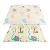 5.9x6.5FT Foldable Baby Play Mat Extra Large Waterproof Activity Playmat For Floor With Carrying Bag Reversible Foam Baby Mat For Babies Toddlers Infa