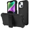 Shockproof Phone Case Anti-Shock All-Round Protection Phone Case Cover with Belt Clip Fit for iPhone 14/14Plus/14Pro/14Pro Max/13/13Pro/13Pro Max/12/1
